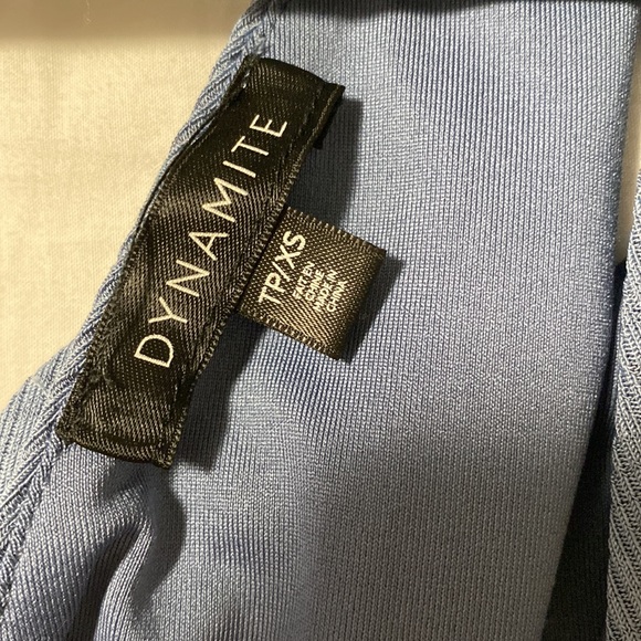 Dynamite blue tie shoulder bodysuit size XS - Picture 4 of 5